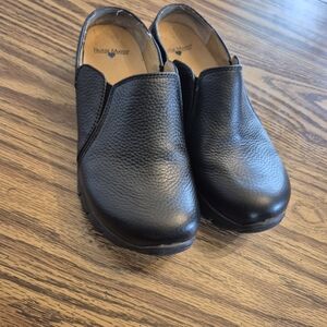 Nurse Mates Black Leather Men's Loafers